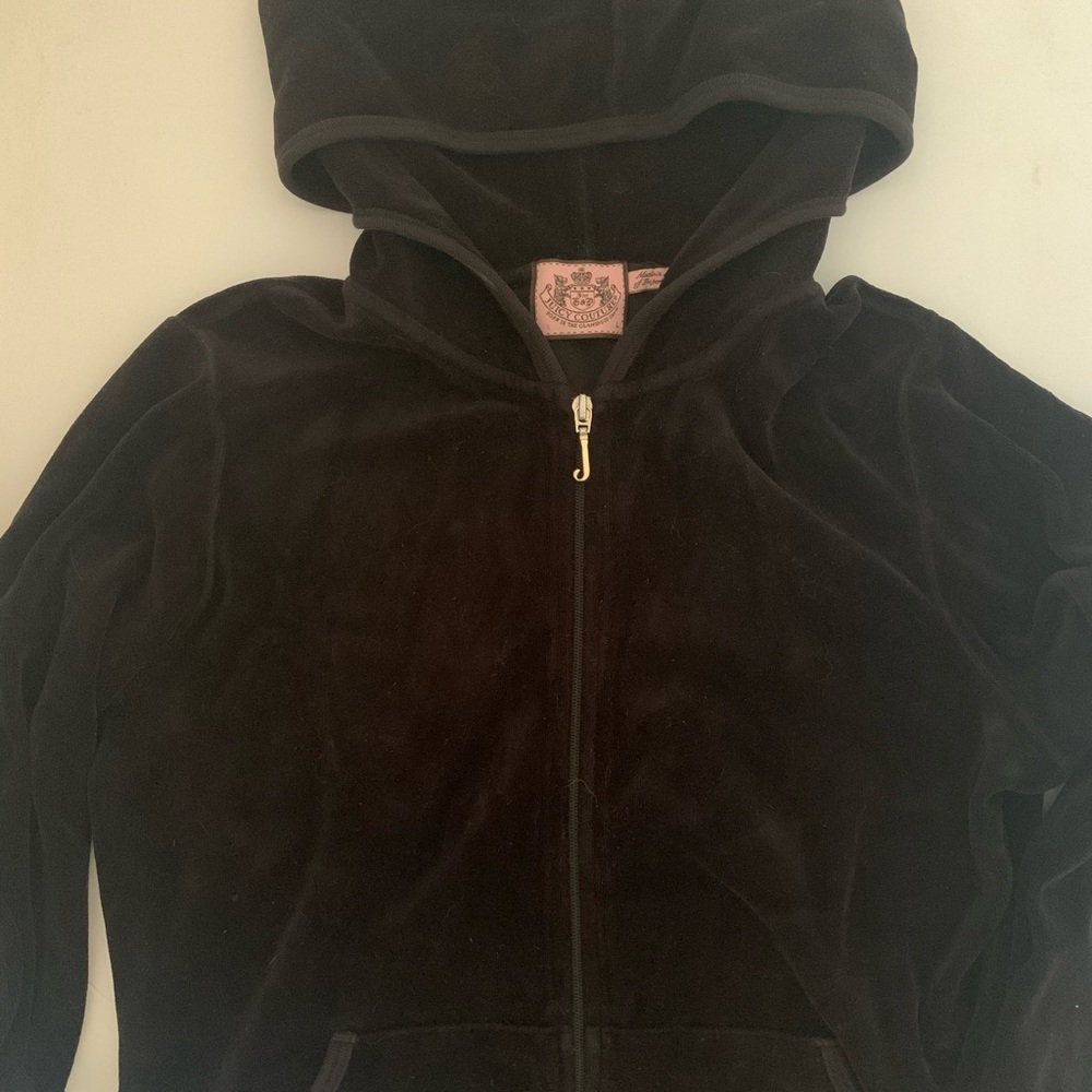 Women’s Black JUICY COUTURE velour jacket size L